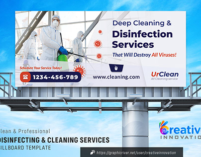 Disinfecting and Cleaning Services Billboard