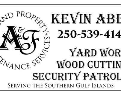 A&F 2-Sided Business Card