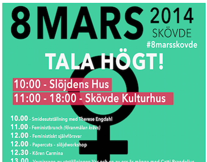 8 Mars i Skövde - Internationella kvinnodagen 2014