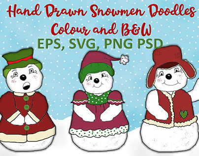 FREE Christmas Snowmen
