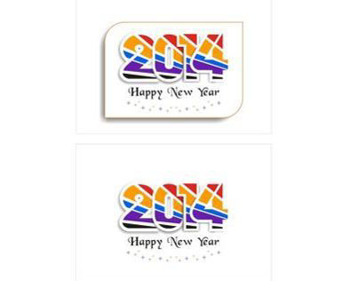 Corporate Greeting Card for New Years