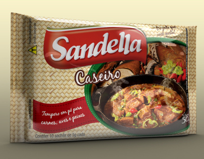 Embalagem Tempero Caseiro - Sandella