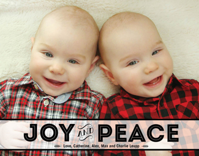 Holiday Card -twins