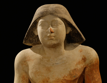 3D model of the Scribe - Egyptian archeology discovery