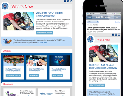 Auto Club Responsive Email Redesign