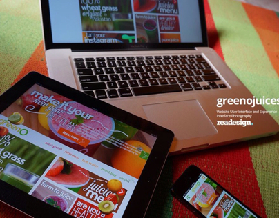GreenO Juices - Web Design