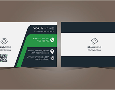 Business card Design royalty-free images