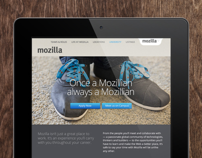 Mozilla Career website