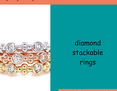 diamond stackable rings