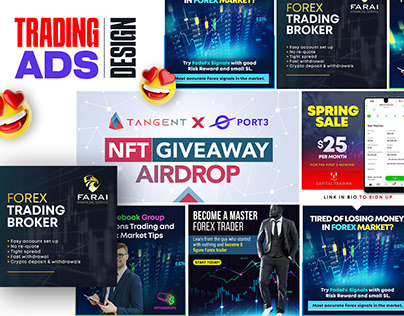 Forex Trading Airdrop Crypto Social Media Ads Design