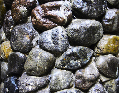 Photo of Coarse Rock Background with Holes Textured