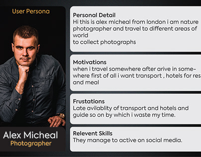 user persona for travel guide app