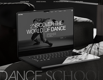 Landing page for a dance school
