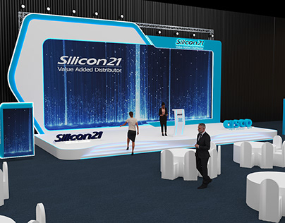 Silicon 21 and cisco event stage , gate and mockups