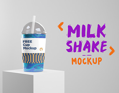 Milkshake Cup Mockup
