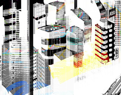 Tokyo Inspired Abstract Digital Cityscapes II