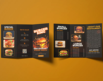 Food tri fold brochure