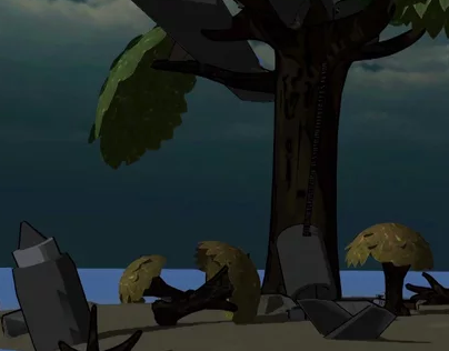Cartoon Treehouse Virtual Environment