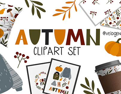 Autumn clipart set