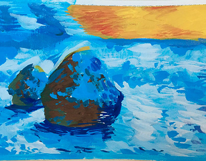Meules (coucher de soleil, effet de neige), Monet
