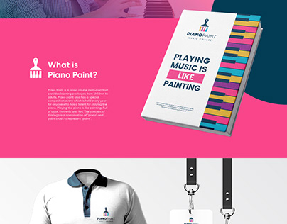Logo & Brand Identity Pack for Piano Paint Music Course
