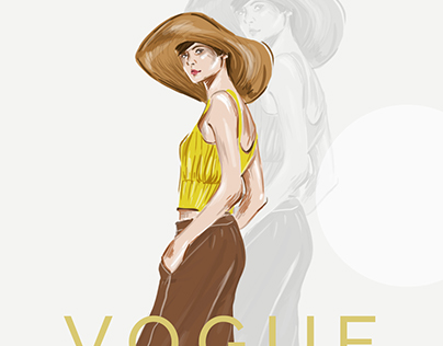 Fashion illustration as poster