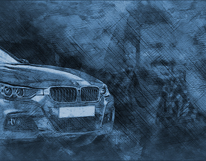 BMW F30 Double Exposure - Adobe Photoshop