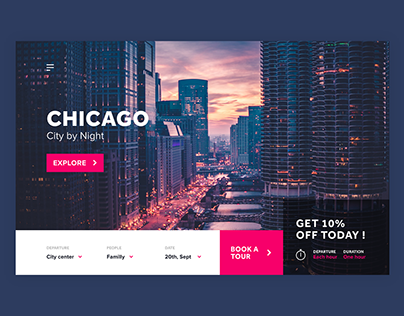City Landing page - XD Daily Creative Challenge