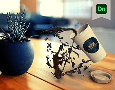 3D Mockup for the brand called THE KODAGU COFFEE