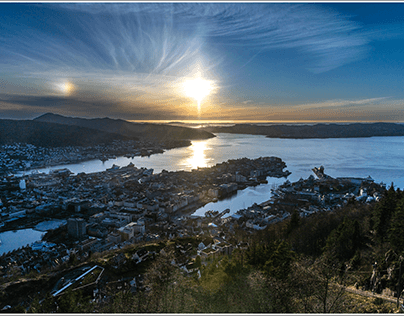 Sunset Over Bergen