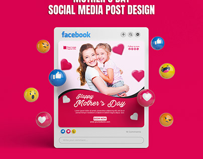 Mother's day social media post design
