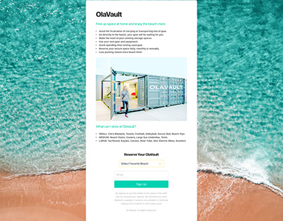 OlaVault Minimum Viable Product Design