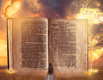 The beauty and grandeur of books ( photo manipulation )