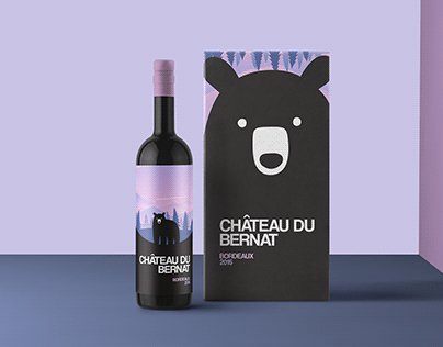 Chateu Du Bernat Wine Bottle Design Concept