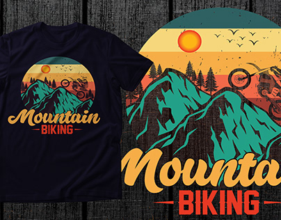 Mountain Biking T-Shirt Designs