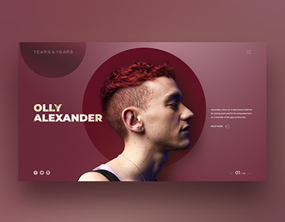 Olly Alexander GQ interview promo banner concept