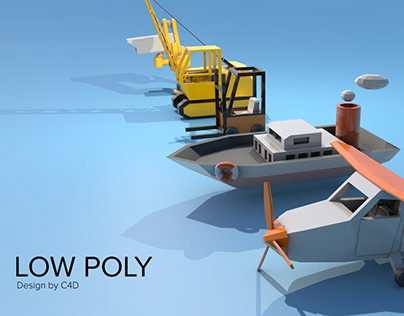 Low Poly C4D Modeling