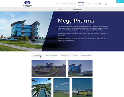 Scandinavia Pharma - Rediseño Web Site