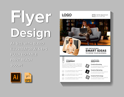 Promotional flyer Provide Smart ideas flyer template