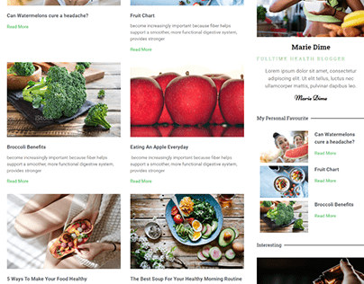 Blog Website (food)