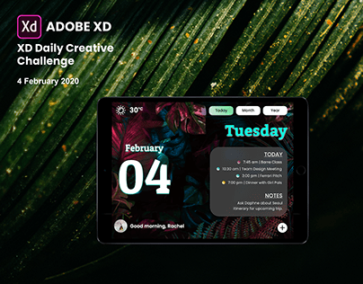 XD Daily Creative Challenge - Calendar