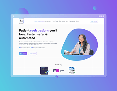 Healthtech-1 Landing Page Redesign