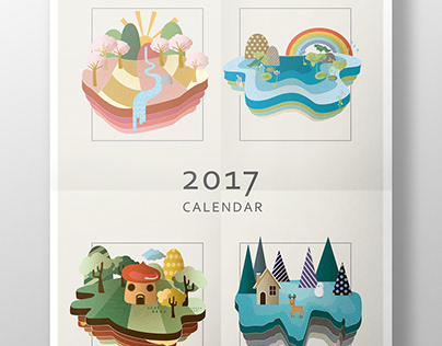 四季之島 / 2017-Calendar Design
