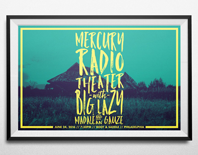 Mercury Radio Theater Gig Poster
