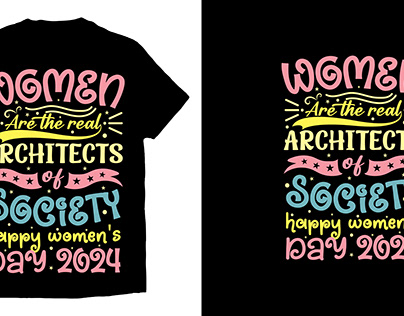 Women's day t shirt design Typography t shirt design