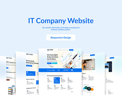 IT Company Website UI Design