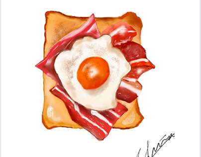 【Sketch】Egg toast