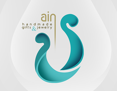 visual identity for Ain logo-handmade gifts & jewelry