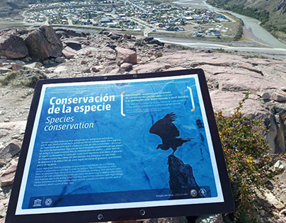 Carteles interpretativos Parque Nacional Los Glaciares
