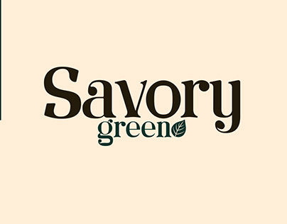 Project thumbnail - "Savory Green" Logo Design